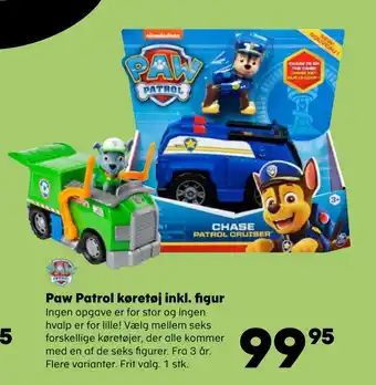 Kvickly Paw Patrol køretøj inkl. figur tilbud