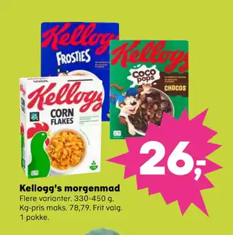 SuperBrugsen Kellogg's morgenmad tilbud