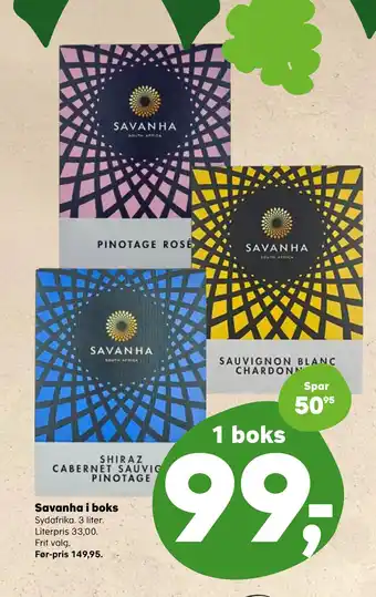SuperBrugsen Savanha i boks tilbud