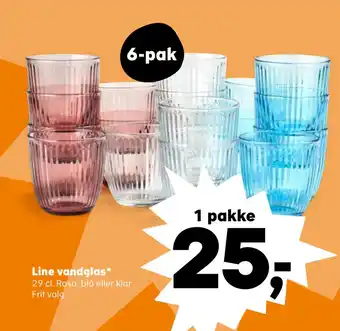 SuperBrugsen Line vandglas tilbud