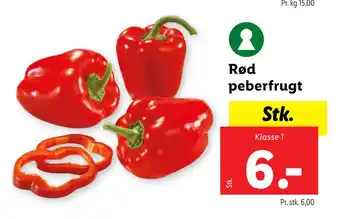 Lidl Rød peberfrugt tilbud