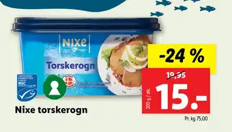 Nixe torskerogn
