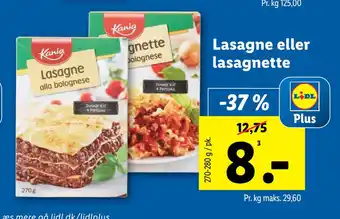 Lidl Lasagne eller lasagnette tilbud