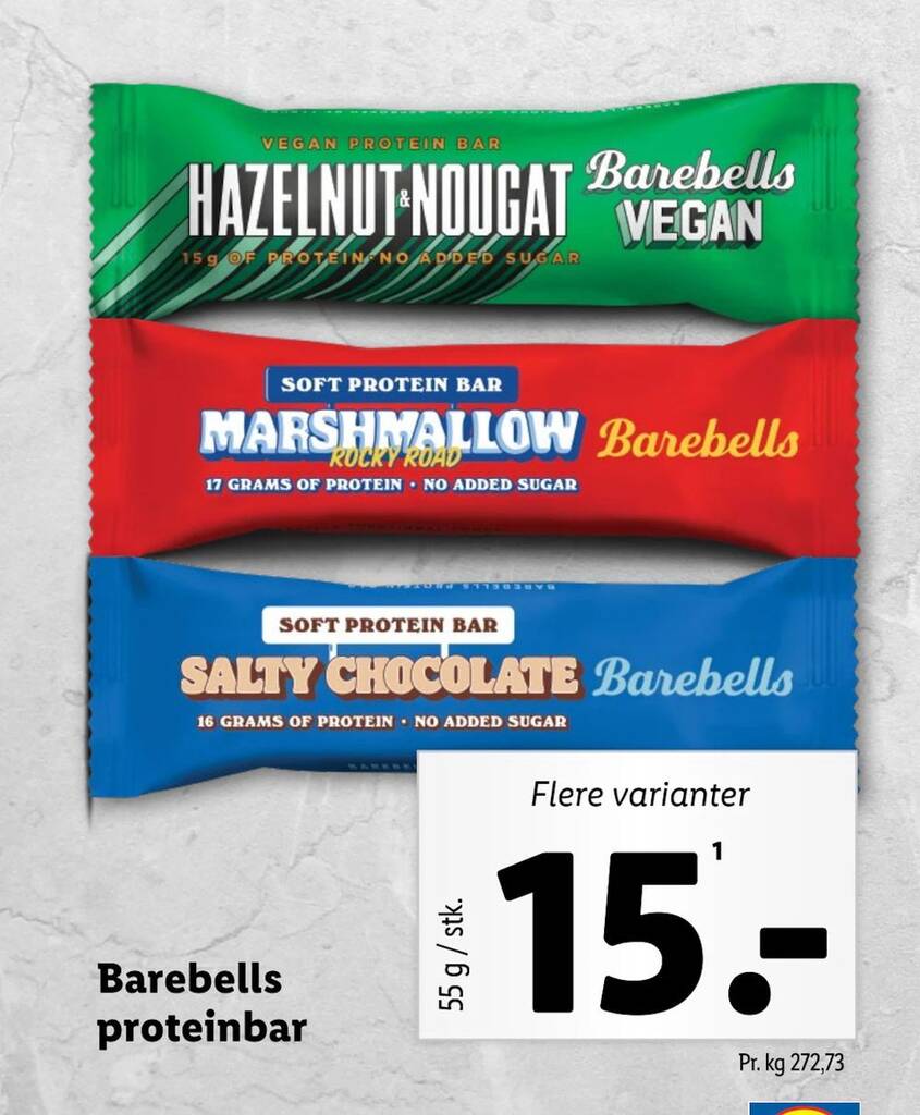 Barebells proteinbar tilbud hos Lidl