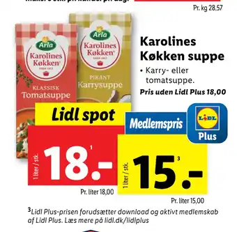 Lidl Karolines Køkken suppe tilbud