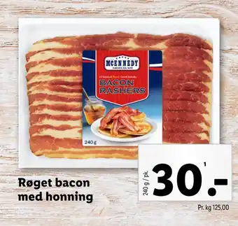 Lidl Røget bacon med honning tilbud