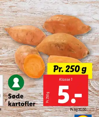Lidl Søde kartofler tilbud
