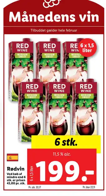 Lidl Rødvin tilbud