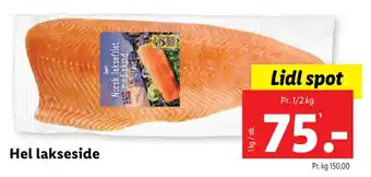 Lidl Hel lakseside tilbud