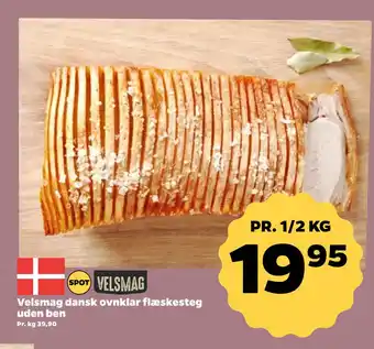 Netto Velsmag dansk ovnklar flæskesteg uden ben tilbud
