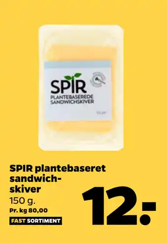Netto SPIR plantebaseret sandwichskiver tilbud