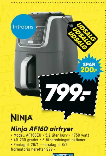 Bilka Ninja AF160 airfryer tilbud
