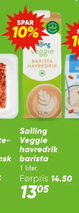 Bilka Salling Veggie havredrik barista tilbud
