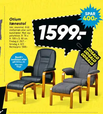 Bilka Otium lænestol tilbud