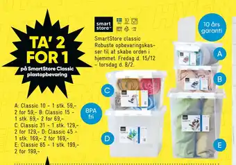 Bilka TA’ 2 FOR 1 på SmartStore Classic plastopbevaring tilbud