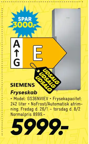 Bilka Fryseskab tilbud