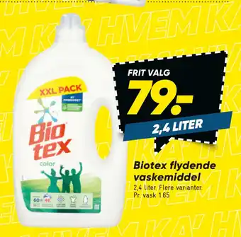 Bilka Biotex flydende vaskemiddel tilbud