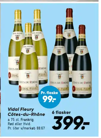 Bilka Vidal Fleury Côtes-du-Rhône tilbud