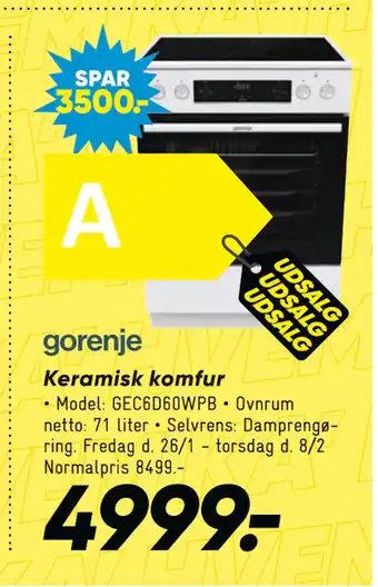 Bilka Keramisk komfur tilbud