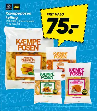 Bilka Kæmpeposen kylling tilbud