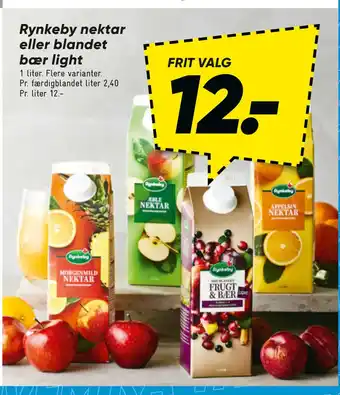 Rynkeby nektar eller blandet bær light