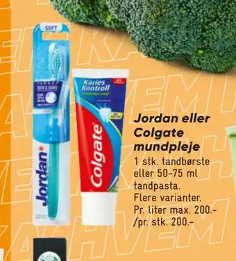 Bilka Jordan eller Colgate mundpleje tilbud