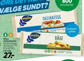 Bilka Wasa dobbeltpakke tilbud