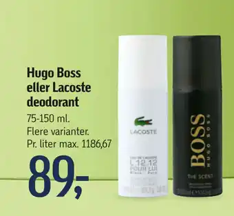 Føtex Hugo Boss eller Lacoste deodorant tilbud