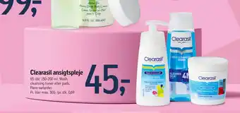 Føtex Clearasil ansigtspleje tilbud
