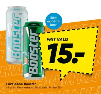 Bilka Faxe Kondi Booster tilbud
