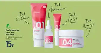 Føtex Facefacts routine creme, rens eller serum tilbud