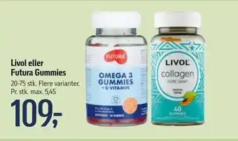 Føtex Livol eller Futura Gummies tilbud