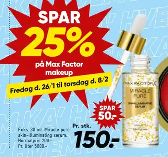 Bilka 30 ml Miracle pure skin-illuminating serum tilbud