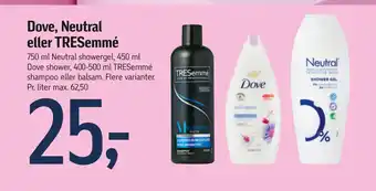 Føtex Dove, Neutral eller TRESemmé tilbud