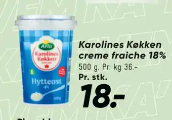 Bilka Karolines Køkken creme fraiche 18% tilbud