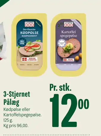 Min Købmand 3-Stjernet Pålæg tilbud