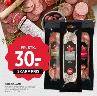MENY GØL SALAMI tilbud