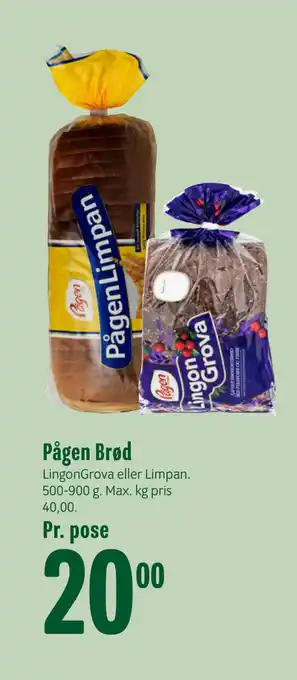 Min Købmand Pågen Brød tilbud