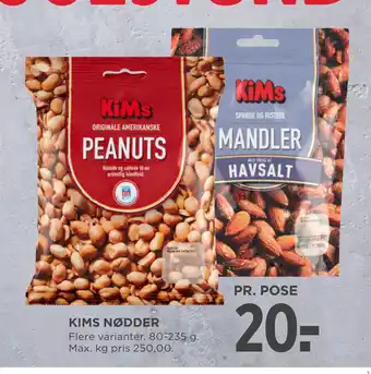 MENY KIMS NØDDER tilbud