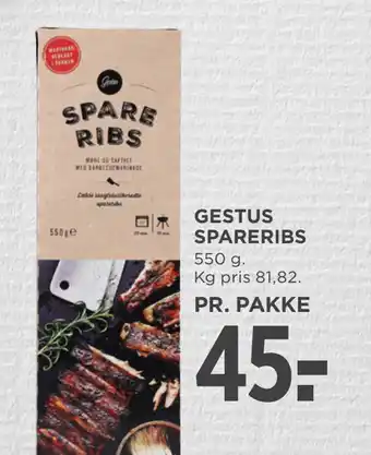 MENY GESTUS SPARERIBS tilbud