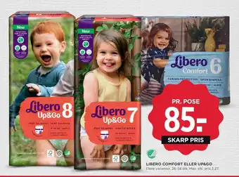 MENY LIBERO COMFORT ELLER UP&GO tilbud