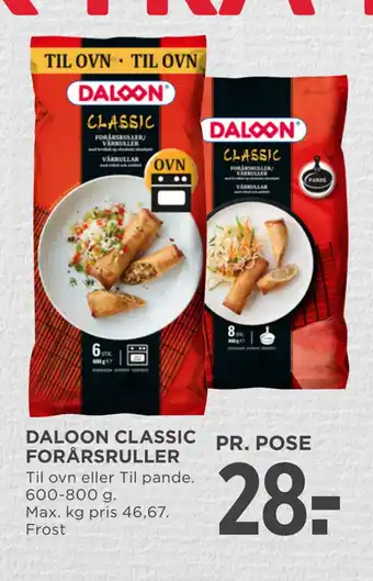 MENY DALOON CLASSIC FORÅRSRULLER tilbud