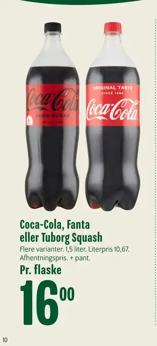 Min Købmand Coca-Cola, Fanta eller Tuborg Squash tilbud