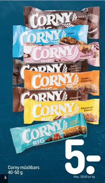 REMA 1000 Corny müslibars 40-50 g tilbud
