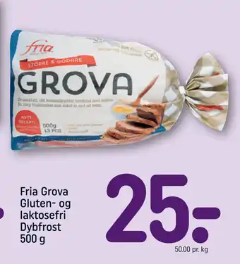REMA 1000 Fria Grova Gluten- og laktosefri Dybfrost 500 g tilbud