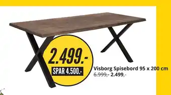 My Home Visborg Spisebord 95 x 200 cm tilbud