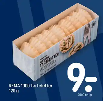REMA 1000 REMA 1000 tarteletter 120 g tilbud