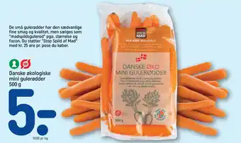 REMA 1000 Danske økologiske mini gulerødder 500 g tilbud