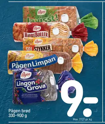 REMA 1000 Pågen brød 330-900 g tilbud