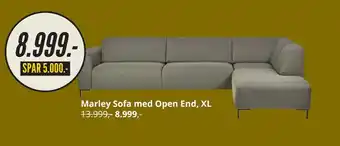 My Home Marley Sofa med Open End, XL tilbud